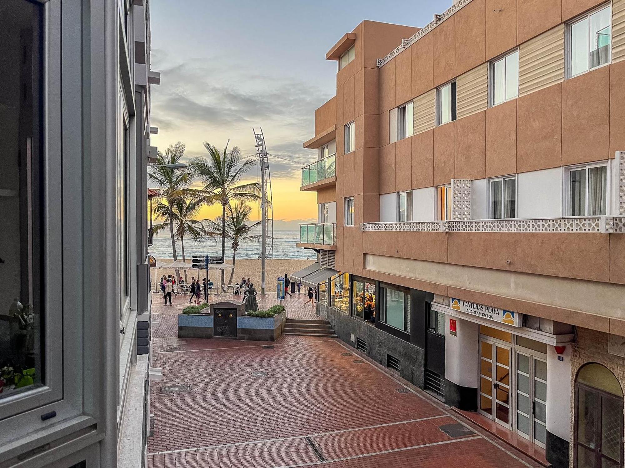 Apartamento A 20 M A Pie Playa De Las Canteras Las Palmas de Gran Canaria Eksteriør bilde